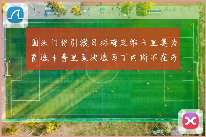国米门将引援目标确定维卡里奥为首选卡普里莱次选马丁内斯不在考虑之中